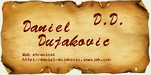 Daniel Dujaković vizit kartica